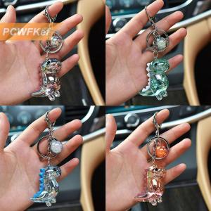 【PCWFKef】 พวงกุญแจอะคริลิครูปการ์ตูนน่ารักรูปไดโนเสาร์พวงกุญแจจี้รูปสัตว์ทำจากอะคริลิคคุณภาพสูงของขวัญสำหรับผู้หญิงผู้ชาย