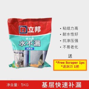 Nippon Paint Waterproof Quick Dry Putty Cement Filler Seal Big Leaking Crack 立邦堵漏王 快干水泥 防漏水
