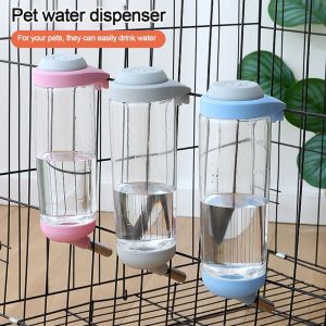 MADEWITH 350/500ml Durable Squirrel Rabbit Dispenser Guinea Pig Water Feeder Hanging Waterer Hamster Water Bottle Pet Automatic Drinking Device