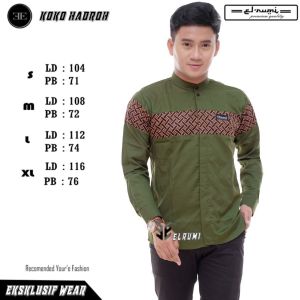 Baju Koko Pria Dewasa Lengan Panjang KOBATA QYNANG