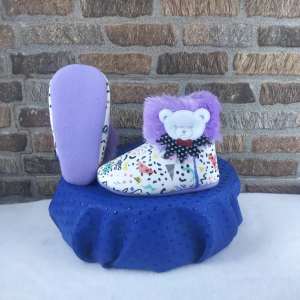 Sepatu bayi Perempuan Bulu Prewalker Umur 0 6 12 18