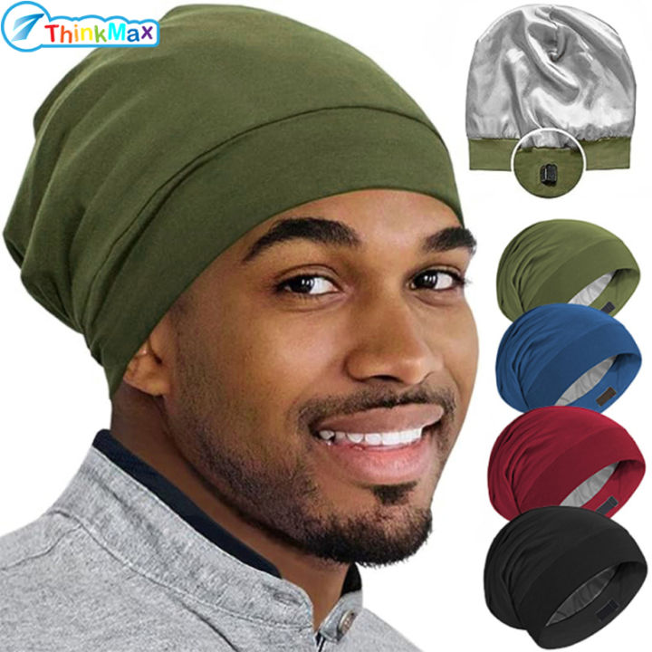100%Authentic🥇】Bonnet Sleep Cap Adjustable Hair Wrap Cover
