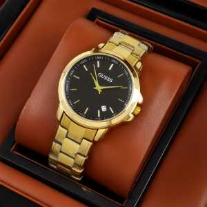 Box Exclusive Jam Tangan Guess Bulat VA-792HA / Jam Tangan Fashion Wanita Tali Rantai Diameter 38 cm