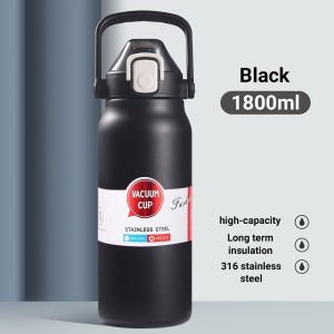 กระติกน้ำ สแตนเลสเกรด 316 กระบอกน้ำเก็บอุณหภูมิ 1/1.8L ขวดน้ำสแตนเลส เก็บอุณหภูมิ ได้ยาวนาน กระติกน้ำร้อนพกพา
