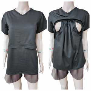 Katy Nursing/Breastfeeding Tops V-NECK Blouse  NEW ARRIVAL Fabric: Cotton Spandex 100% Stretchable
