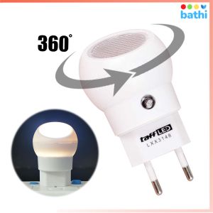 Lampu Tidur LED Sensor Cahaya Otomatis Rotasi 360 Derajat 0.5w 220v