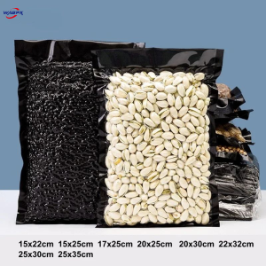 100pcs Black Transparent Vacuum Food Packaging Bags Sealed Plastic Nylon Compression Clear Dried Fruit Candy Nuts Fresh2026
