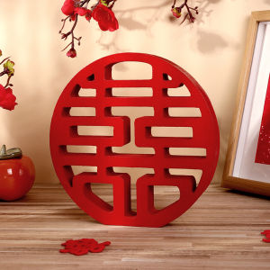 Wedding decoration Wooden 3D wedding ornaments / 结婚用品 婚礼布置 木制立体喜字摆件