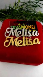 bros papan nama custome nama sendiri lapis emas dan lapis perak