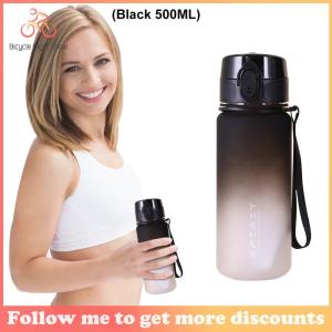 【New Arrival】 Sports Water Bottle with Handle and Gradient Finish Leakproof Durable Frosted Surface for Gym and Outdoors