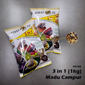 EMAS 10 3-in-1 Honey Mix Bird Food Boost Feather Shine & Singing Power