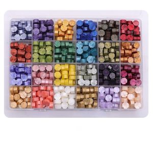 Sealing Wax Set 24 Warna Wax Seal Beads Lilin Stempel Wax Diy Stamp Seal Wax Lilin Segel