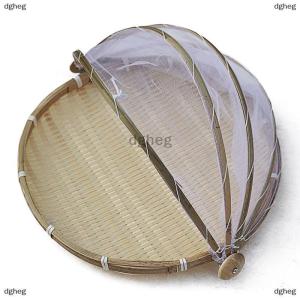 [COD] dgheg Food Net Cover Storage Basket Hand-Woven Tent Basket Tray Fruit Vegetable Bread Basket Simple Atmosphere Picnic Mesh Basket