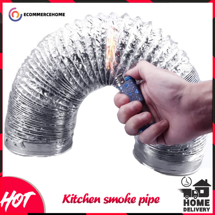 Flexible duct 4/6/8/10/12 inch ventilation hose Kitchen exhaust pipe 2M
