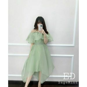 Dress Tigris Organza Dress Natal Gaun Pesta Wanita Dress kondangan Bisa Cod