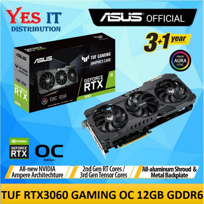 ASUS TUF Gaming GeForce RTX 3060 V2 / RTX4070 OC Edition 12GB