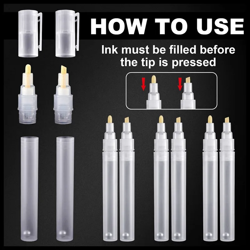 Refillable Paint Pen Empty Refillable Markers Refillable Paint