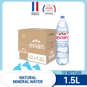 evian Natural Mineral Water (12 x 1.5L Case)