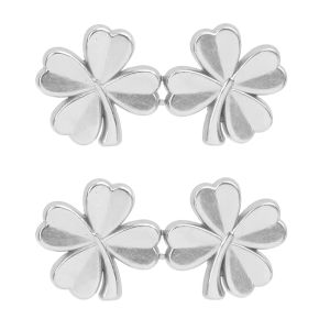 2 cặp bốn lá cỏ ba lá thắt chặt thắt lưng jean có thể điều chỉnh nút váy tự làm thắt lưng phụ kiện quần áo có thể tháo rời