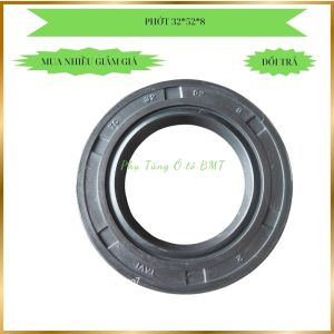 Phớt chắn dầu (oilseal) thông số 32x52x8 cao su có lò xo