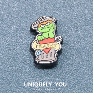 Jibbitz crocs charm crocs Shoe Buckle Shoe Accessories Cartoon Sesame Street Fashion Shoes Accessories