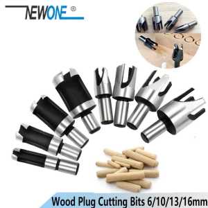 Mata Bor Pembuat Dowel Pen Penyambung Kayu Mata Bor Penyambung Pelubang Kayu Set Komplit 6-16mm 4PCS
