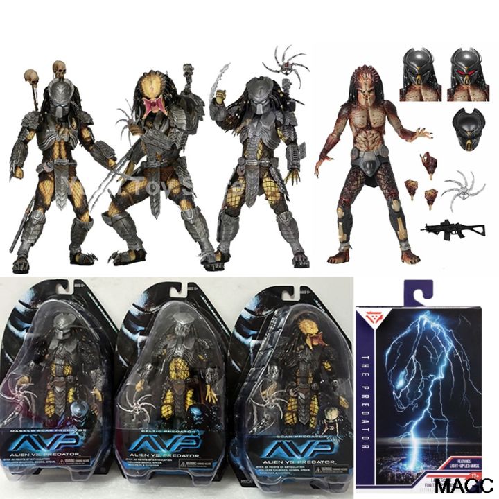 Neca Lab Escape Fugitive Predator Avp Alien Vs Predator Mowed Scar