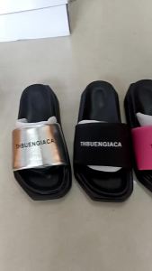 【Free Shipping】Womens Letter Slippers for Summer 2025 New Korean Style Fashionable Casual Slide Sandals for Beach Wear
