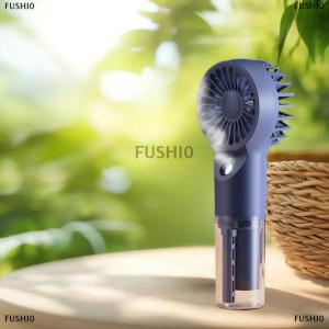 [COD] FUSHI0 Mini Handheld Humidifier Fan Portable Mist Fan USB Rechargeable Battery Fast Charging Water Spray Hand Fan With Humidifier