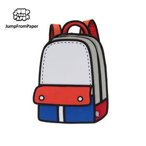 JumpFromPaper JFP086 Adventure Pink Backpack 2D Cartoon Bag冒险包双肩包书包