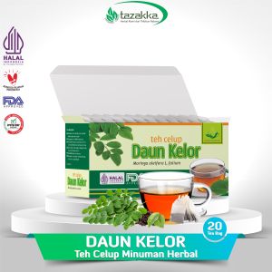 Teh Celup Daun Kelor Mengatasi Gangguan Pencernaan Herbal Tazakka Kemasan Box