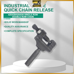Heavy Duty Bike & Motorcycle Chain Breaker Tool with Free Pins - for Chain Repair/Installation