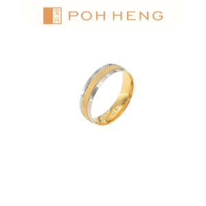 Poh Heng Jewellery 22K Adore Band in Yellow White Gold[Price By Weight]