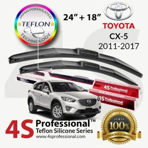 Mazda CX-5 2011-Present SKYACTIV -Present  4S Professional™ Teflon Silicone Series Wiper Blades (1 pair) - 1 Year Warranty Mazda CX5 Original