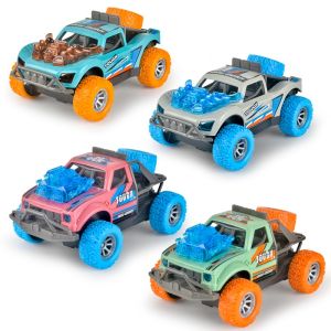 Children Infants Electric Music Light off-Road Four-Wheel Drive Racing Model Supermarket Stall Boy Toy For Children Kid