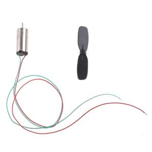 1 Set 3.7V 48000RPM Coreless Motor + Propeller For RC Aircraft Helicopter Toy