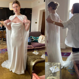 Chiffon Long Cape Shawl Summer Wrap BOLERO Floor-Length Bridal Wedding Jacket Customized2026