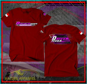 KAOS DRIVER MUDA INDONESIA 2 COTTON COMBED 24S (LEBIH TEBAL DARI 30S) ADEM SERAP KERINGAT TINGGI