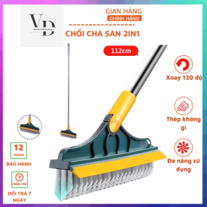 Chổi Chà Sàn Nhà Tắm Thông Minh Thiết Kế Đầu Gạt Nước Và Đầu Chổi Xoay 120 Độ Quét Nhà Siêu Sạch Mọi Góc Bẩn ( GIADUNGTONGHOP V&D )
