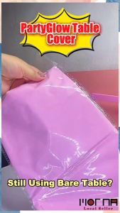 Waterproof Plastic Table Cover Disposable Tablecloth Plain Party Supplies Birthday Wedding