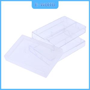 【E-WOITD】 เทปคาสเซ็ต1ชิ้นกล่องใสบันทึกเสียงแม่เหล็กกล่องเปล่ากันฝุ่น