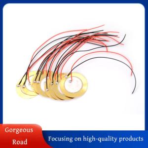 [Gorgeous] Hot Sale 10PCS 27mm Sounder Sensor Trigger Drum Disc + wire copper Piezo Elements