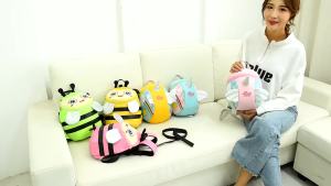 Unicorn Backpack Cartoon Bee Butterfly  School Bag Children boy girl Anti-lost Shoulder Bag