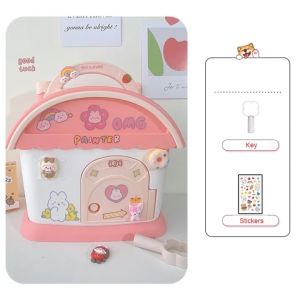 2023 Cartoon Piggy Bank atm saving bank machine Money Safety Box Large Capacity Coin box Decoration for Kids Boys Girls Birthday Gift