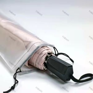 [1Pcs] Portable Umbrella Drawstring Storage Bag/Travel Translucent Waterproof Storage Pouch/Bundle Mouth Umbrella Cover