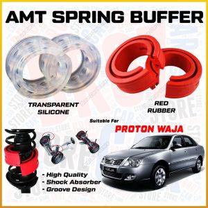 ♾️ For Proton Waja AMT Car Spring Buffer Shock Absorber Spring Rubber Bumper Cushion Transparent Silicone Buffer