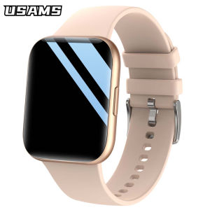 USAMS New Men Smartwatch Smart Watch Women Wristwatch P25 IP68 Waterproof Fitness Bracelet Sports SPO2/BP/HR Clock for Android