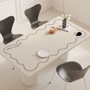 Taplak Meja Leather Kulit Anti Slip Tahan Panas Motif Elegan Alas Meja Premium Quality Waterproof Anti Lecet/Noda/Minyak