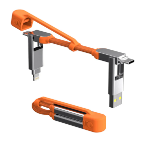 Rolling Square inCharge® XS - 240W 4in1 keyring cable