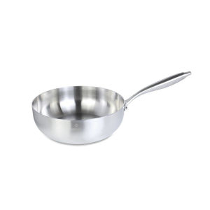 Chảo Inox 304 liền khối miệng rót Kalpen Lager size 18-20-24-26-28cm hàng chính hãng